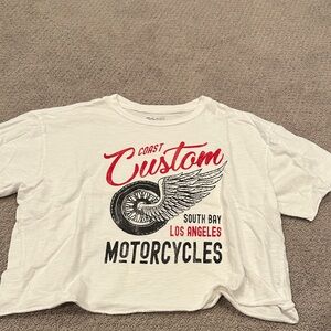 Custom White Graphic T-Shirt